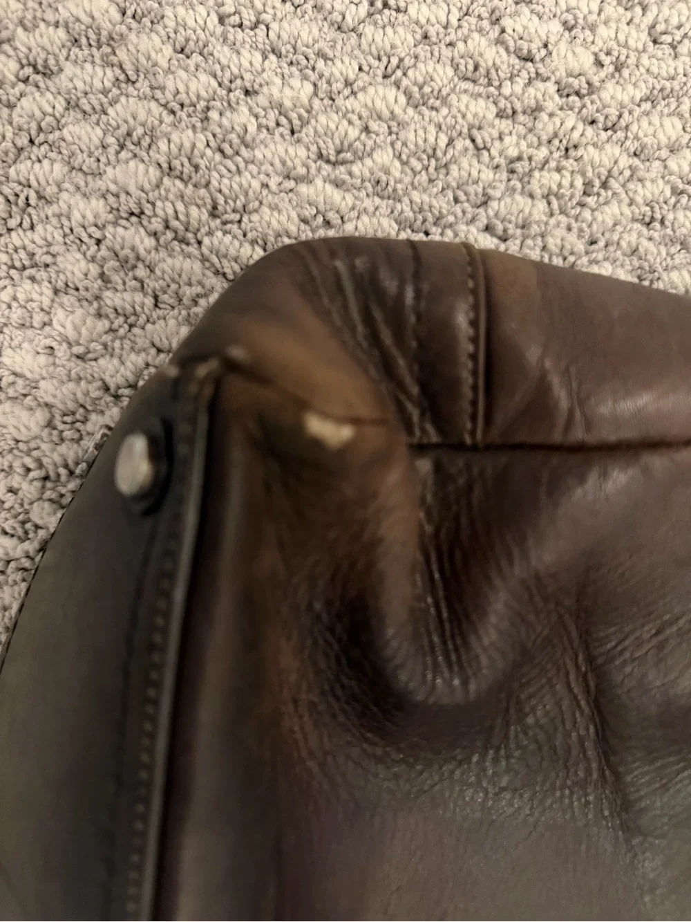 COACH Leather Messenger Bag - Brown